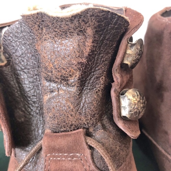 COPY - Rare vtg SOREL brown suede hiking winter boots 7 - Picture 8 of 9